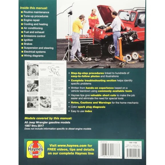 Load image into Gallery viewer, Haynes Manuals 50030 for 87-17 Jeep Wrangler YJ, TJ, JK &amp; Unlimited
