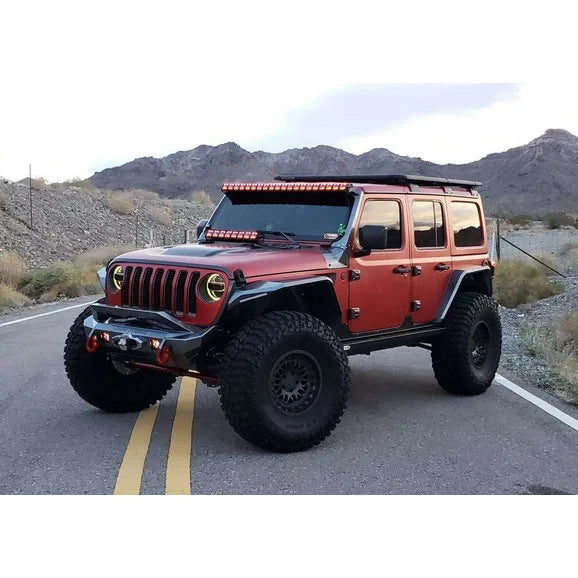 Load image into Gallery viewer, Road Armor Stealth A-Pillar Light Bar Mount for 18-22 Jeep Wrangler JL &amp; Gladiator JT
