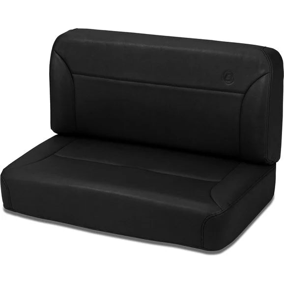 Bestop TrailMax II Fixed Rear Bench Seat in Vinyl for 55-95 Jeep CJ-5, CJ-6, CJ-7, CJ-8 Scrambler & Wrangler YJ