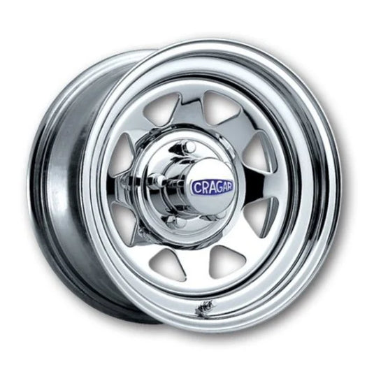 Cragar 3155712 Series 315 Chrome Nomad II Steel Wheel for Jeep Vehicles with 5x4.5 Bolt Pattern