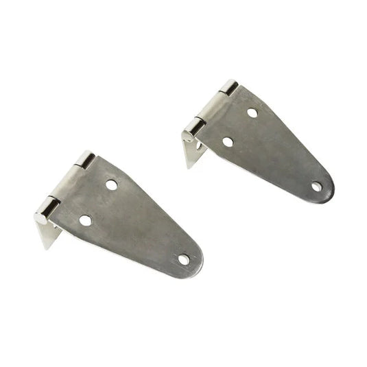 Kentrol Stainless Steel Hood Hinge Set for 55-95 Jeep CJ & Wrangler YJ