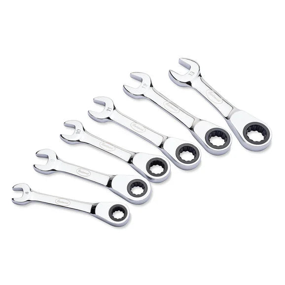 Eastwood 32482 6pc Stubby MM Ratcheting Wrench Set