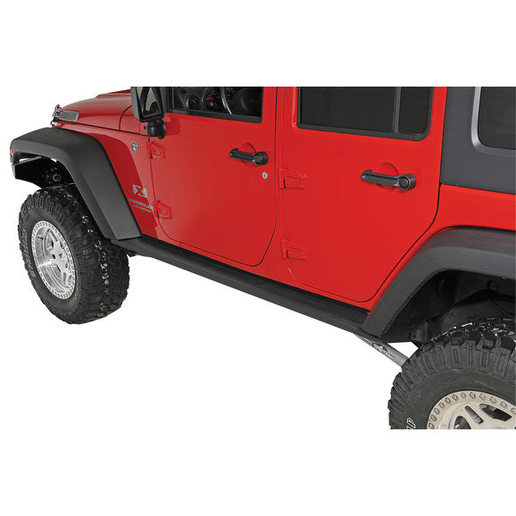 Load image into Gallery viewer, Rock Hard 4X4 Rocker Guards in Black for 07-18 Jeep Wrangler Unlimited JK 4 Door
