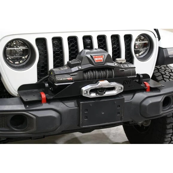 Load image into Gallery viewer, Rock Hard 4X4 RH-90205 Winch Mounting Plate for 18-24 Jeep Wrangler JL &amp; Gladiator JT with Factory Plastic Bumper
