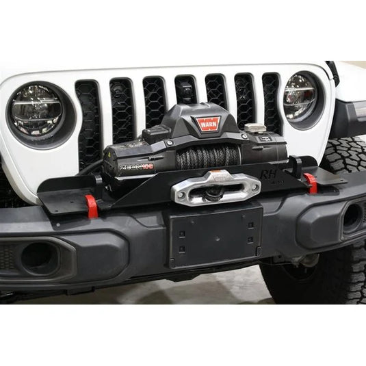 Rock Hard 4X4 RH-90205 Winch Mounting Plate for 18-24 Jeep Wrangler JL & Gladiator JT with Factory Plastic Bumper