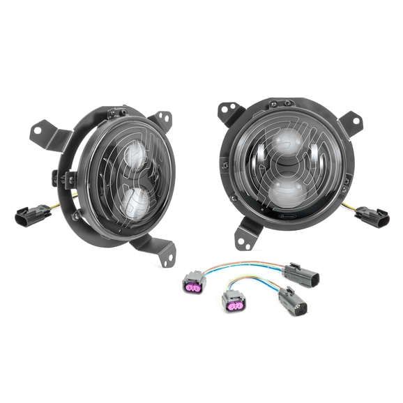 Load image into Gallery viewer, Quadratec Premium Heated LED Projector Beam Headlights for 18-22 Jeep Wrangler JL &amp; Gladiator JT
