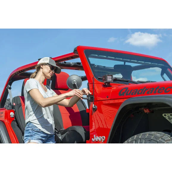 Load image into Gallery viewer, Quadratec Quick Release Mirrors with Square Head for 18-23 Jeep Wrangler JL &amp; Gladiator JT
