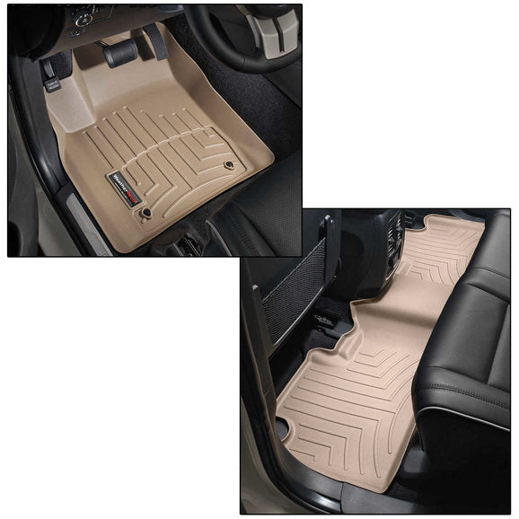 Load image into Gallery viewer, WeatherTech DigitalFit Front &amp; Rear FloorLiner for 16-21 Jeep Grand Cherokee WK2
