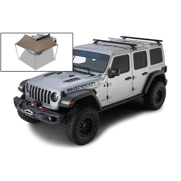 Load image into Gallery viewer, Rhino-Rack HD 59&quot; 2-Bar Backbone Roof Rack for 18-24 Jeep Wrangler JL Unlimited with Hardtop
