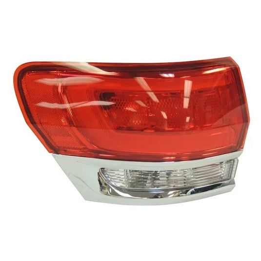 Crown Automotive 68110017AD Driver Side Tail Lamp Assembly with Chrome Bezel for 14-15 Jeep Grand Cherokee WK