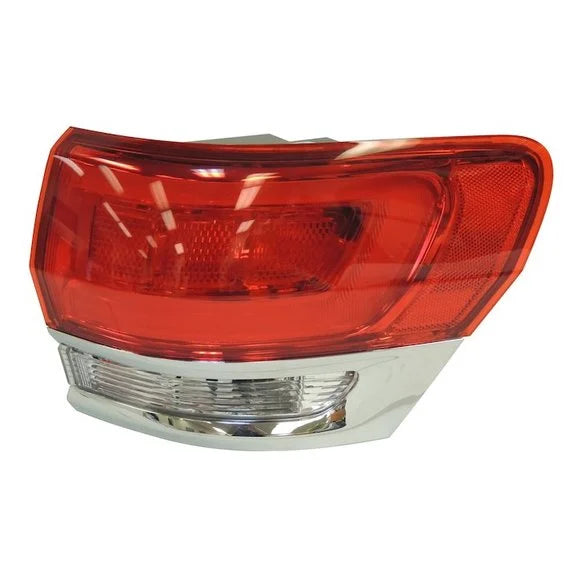Crown Automotive 68110016AD Passenger Side Tail Lamp Assembly with Chrome Bezel for 14-15 Jeep Grand Cherokee WK