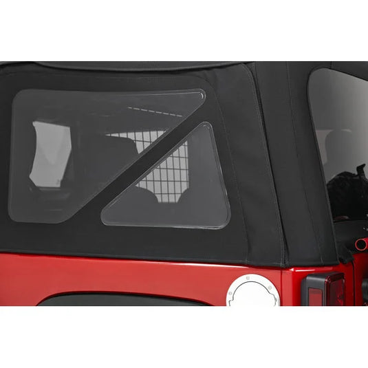 Bestop 79846-17 Twill Replace-a-top Soft Top with Tinted Windows without Doors in Black for 10-18 Jeep Wrangler JK 2 Door