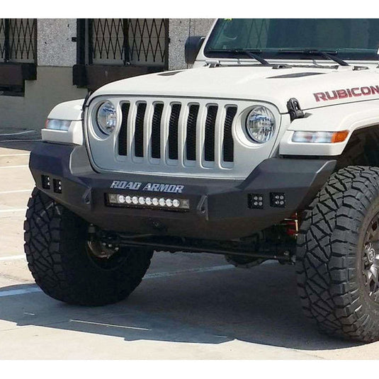 Road Armor Stealth Full Width Front Winch Bumper for 18-20 Jeep Wrangler JL & Gladiator JT