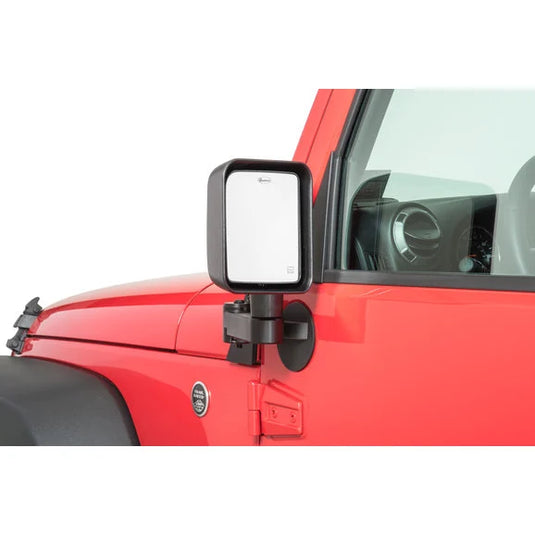 Quadratec 62033 Door Fill Plates with Bumpers for 07-18 Jeep Wrangler JK with Automatic Mirror Movers