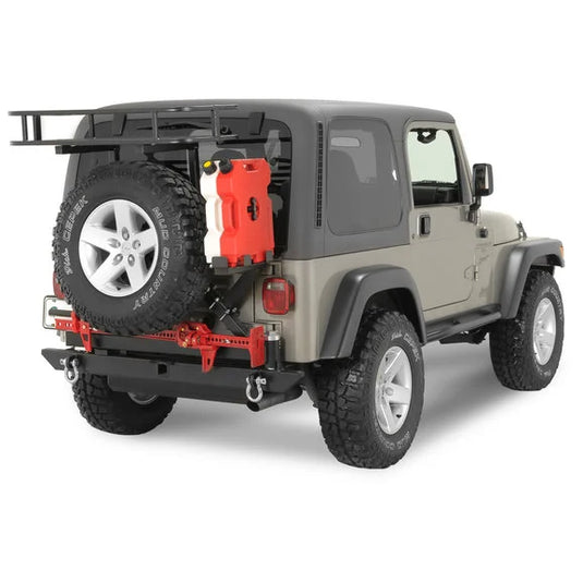 Rock Hard 4X4 RH2001-C Rear Bumper/Tire-Carrier for 76-06 Jeep CJ, Wrangler YJ, TJ & Unlimited