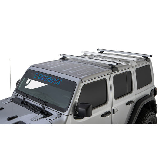 Rhino-Rack HD 59" 2-Bar Backbone Roof Rack for 18-24 Jeep Wrangler JL Unlimited with Hardtop