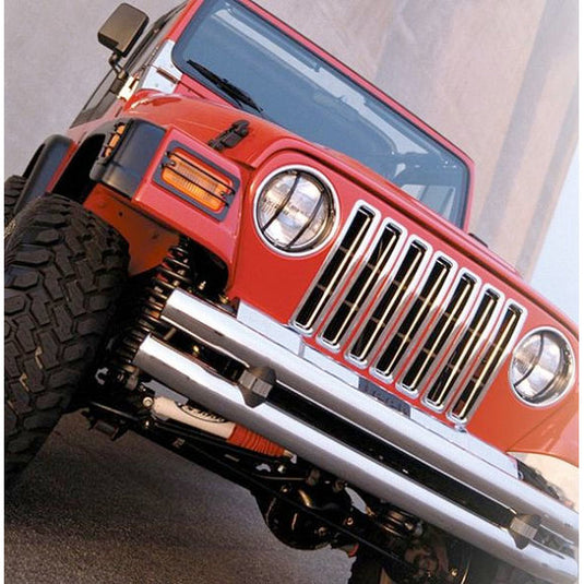 Rampage Products 7509 Chrome Grille Inserts for 87-95 Jeep Wrangler YJ