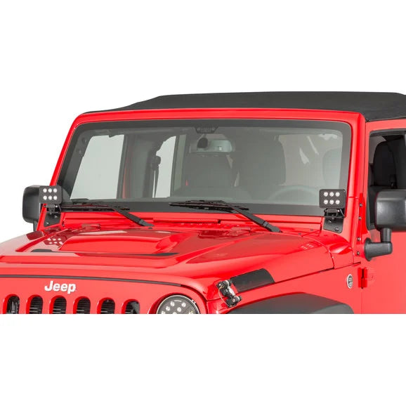 Load image into Gallery viewer, Putco 10004JK Luminix 4 x 6&quot; LED Light Kit with A Pillar Mount for 07-18 Jeep Wrangler JK
