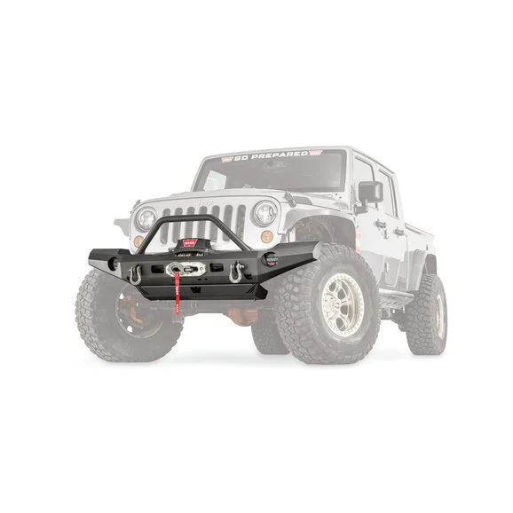 Load image into Gallery viewer, WARN 101465 Elite Series Front Bumper with Grille Guard for 07-18 Jeep Wrangler JK
