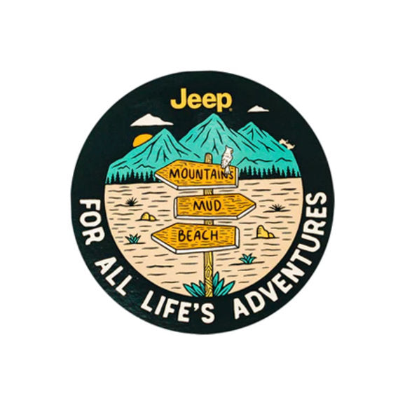 Load image into Gallery viewer, Jeep Merchandise 4&quot; Jeep Logo Circle Jeep Sticker
