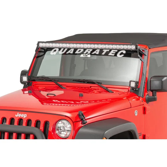 Load image into Gallery viewer, Fishbone Offroad FB21014 52&quot; Windshield Light Bar Bracket for 07-18 Jeep Wrangler JK
