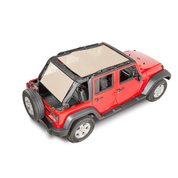 Load image into Gallery viewer, Dirtydog 4X4 Safari &amp; Cargo Sun Screen for 07-18 Jeep Wrangler Unlimited JK 4 Door
