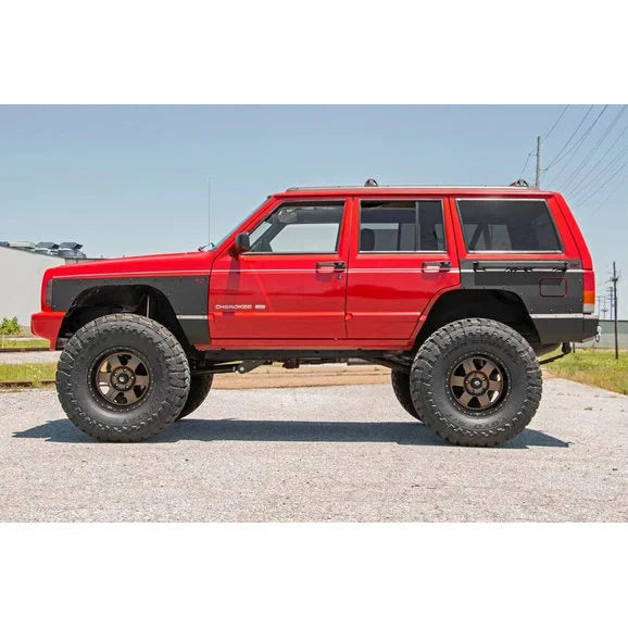 Load image into Gallery viewer, Rough Country 10581 Front &amp; Rear Quarter Panel Armor for 97-01 Jeep Cherokee XJ
