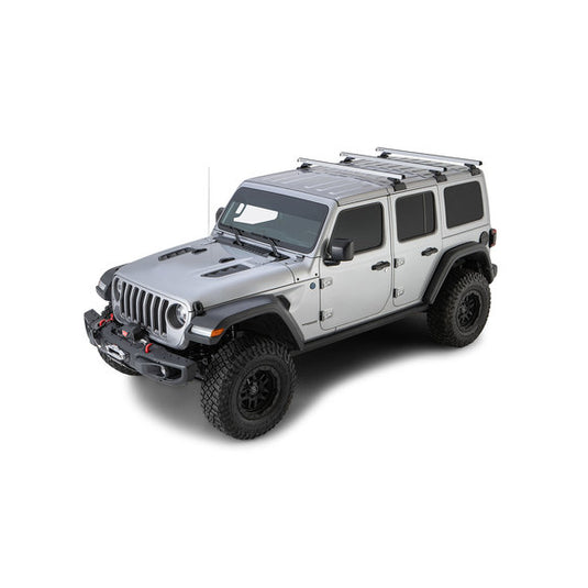 Rhino-Rack HD 59" 3-Bar Backbone Roof Rack for 18-20 Jeep Wrangler JL Unlimited with Hardtop