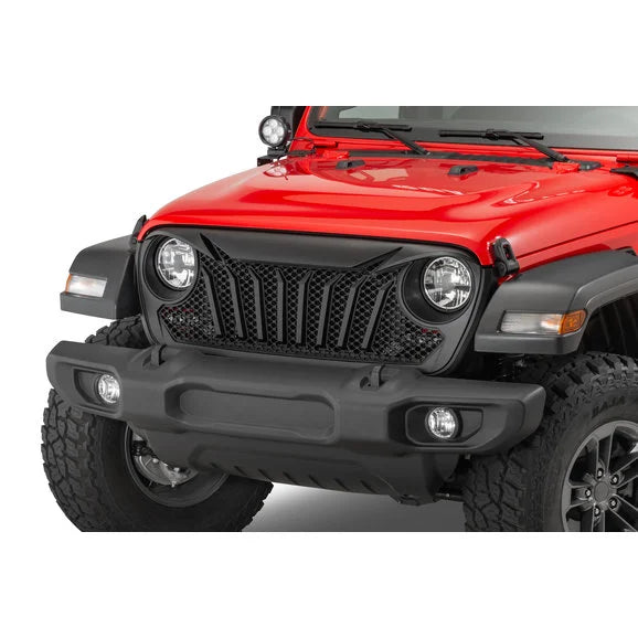 Overtread 19031 Titus Front Grille for 18-21 Jeep Wrangler JL & Gladiator JT