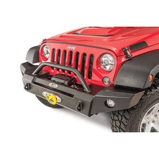 LoD Offroad KIT Signature Series Full Width Front Winch Bumper with Bull Bar for 07-18 Jeep Wrangler JK