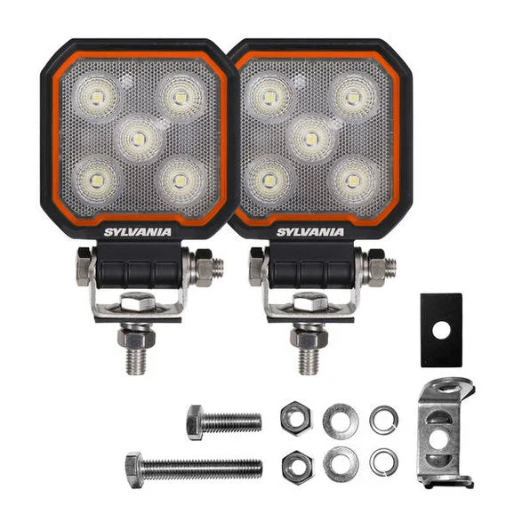 Sylvania RGCUBE3INFL.BX2 Rugged 3 Inch LED Pod Cube- Flood Light Pair