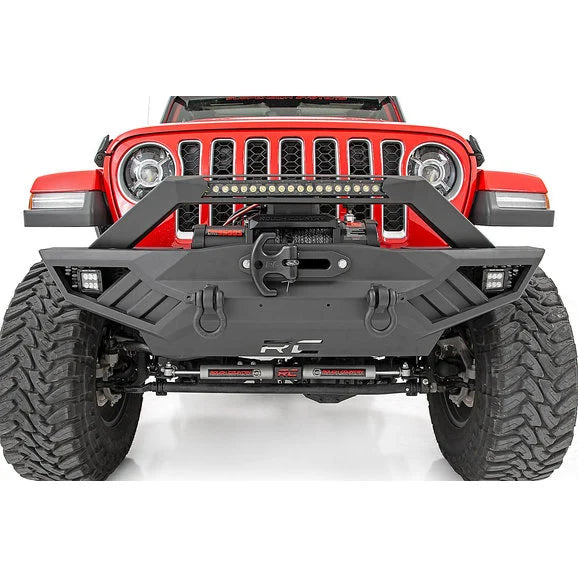 Load image into Gallery viewer, Rough Country 10645A Full-Width Off-Road Front Bumper for 18-24 Jeep Wrangler JL &amp; 20-24 Gladiator JT
