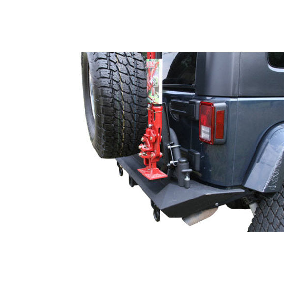 Load image into Gallery viewer, Fab Fours M1450-1 Hi-Lift Jack Carrier for 07-18 Jeep Wrangler JK with Fab Fours Rear Bumper
