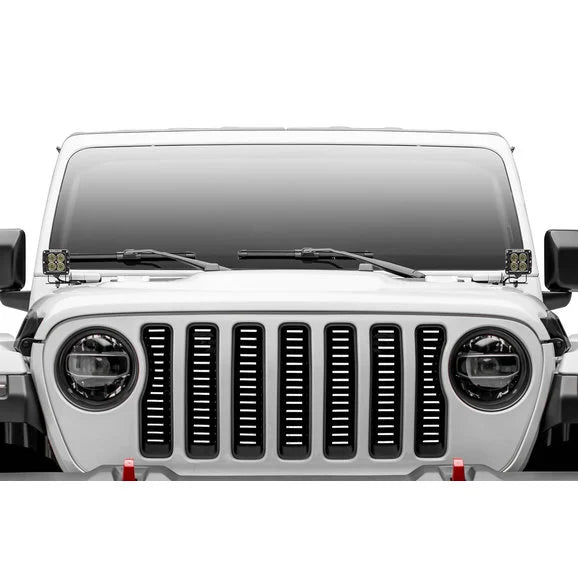 Load image into Gallery viewer, T-Rex 6204933 Billet Tubular 1-Pc Brushed Aluminum Grille for 18-23 Jeep Wrangler JL
