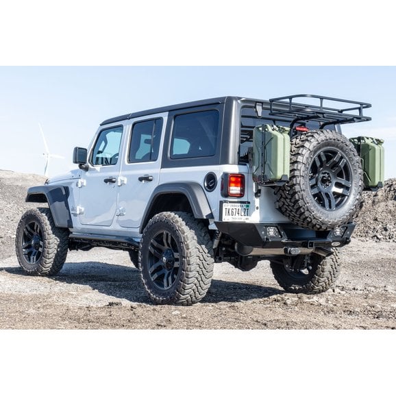 Load image into Gallery viewer, LoD Offroad JBC1801 Destroyer Rear Shorty Bumper with Tire Carrier for 18-24 Jeep Wrangler JL
