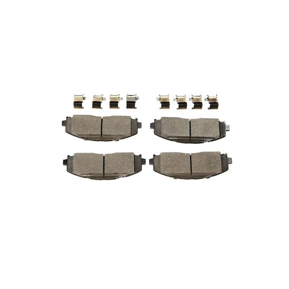 Mopar 68456066AB Front Disc Brake Pad Set for 18-24 Jeep Wrangler JL & Gladiator JT with Heavy Duty Brakes