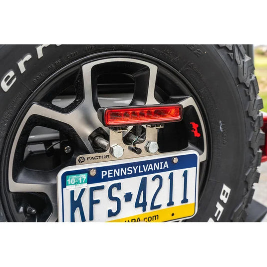 GP Factor License Plate Relocation Kit for 18-24 Jeep Wrangler JL