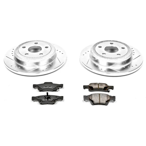 Power Stop K5950 Rear Z23 Evolution Sport Performance 1-Click Brake Kit for 11-14 Jeep Grand Cherokee WK2