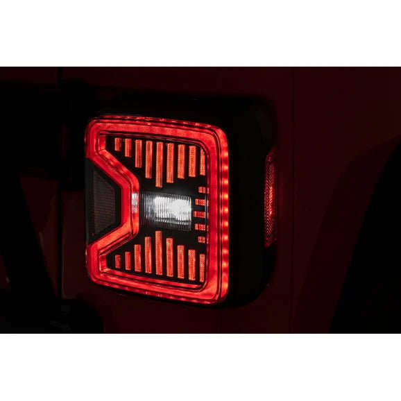 Load image into Gallery viewer, Rough Country RCH5900 LED Tail Lights for 18-24 Jeep Wrangler JL
