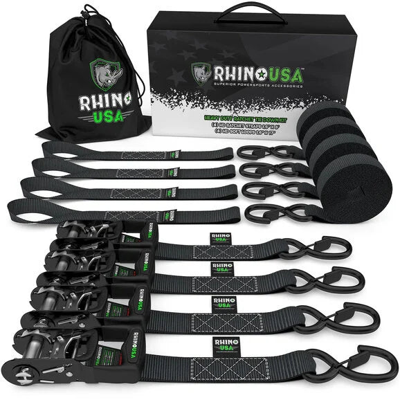 Load image into Gallery viewer, Rhino USA 1.6&quot; x 8&#39; Heavy Duty Ratchet Tie-Down
