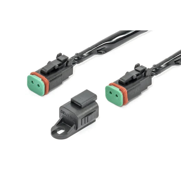 Load image into Gallery viewer, Quadratec 2 Circuit Auxiliary Light Harness for Small Pair Pack &amp; 10&quot; LED Light Bars
