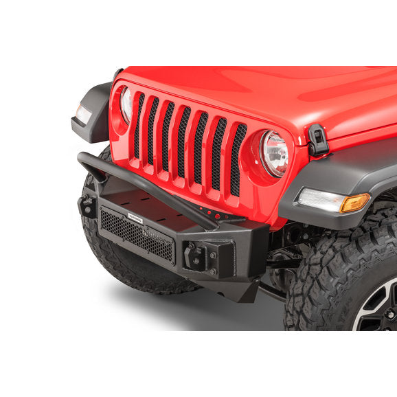 Load image into Gallery viewer, Go Rhino 331101T Rockline Front Bumper with Overrider Grille Guard for 07-23 Jeep Wrangler JL, JK &amp; Gladiator JT
