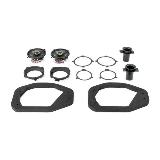 Quadratec JL-KWR 5.25 Overhead Sound Bar Speaker Upgrade Kit for 18-23 Jeep Wrangler JL