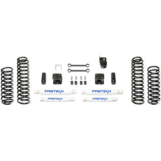 Fabtech K4047 Motorsports 3" Budget System with Performance Shocks for 07-18 Jeep Wrangler JK 2 Door