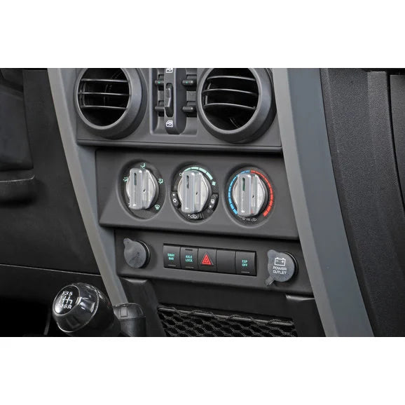 Load image into Gallery viewer, DV8 Offroad JP-180014-BL Billet Climate Knobs for 07-10 Jeep Wrangler JK
