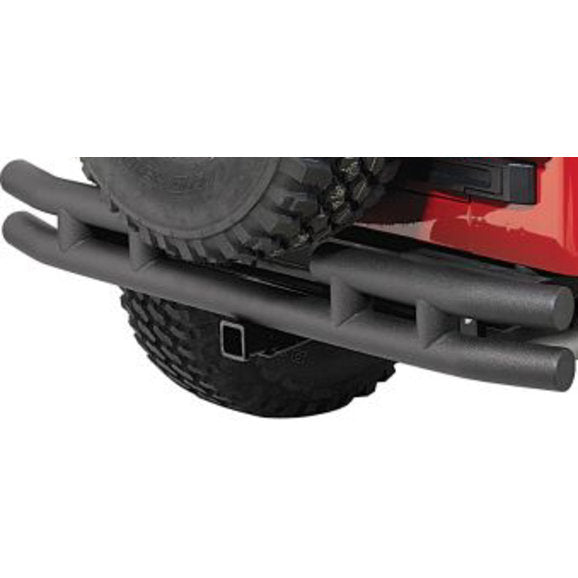 Load image into Gallery viewer, Rugged Ridge Double Tube Rear Bumper with Hitch for 55-86 Jeep CJ-5 &amp; CJ-7
