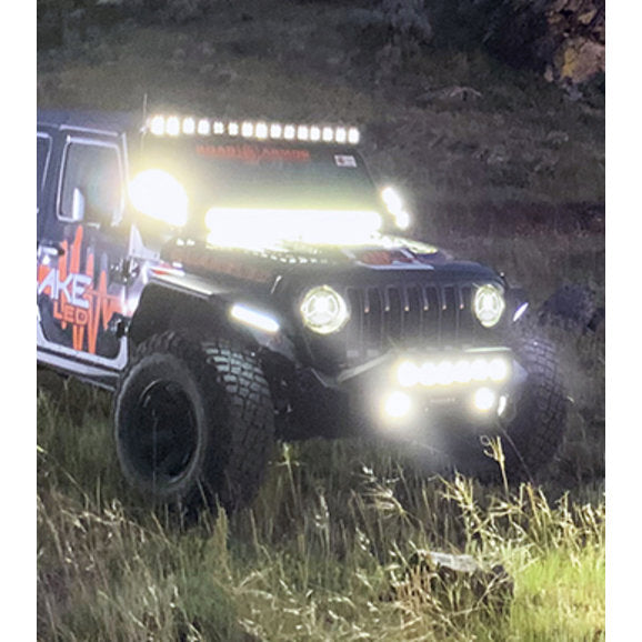 Load image into Gallery viewer, Quake LED QTE1027 9&quot; LED Headlights with White X-Wing DRL for 18-24 Jeep Wrangler JL &amp; 2024 Gladiator JT
