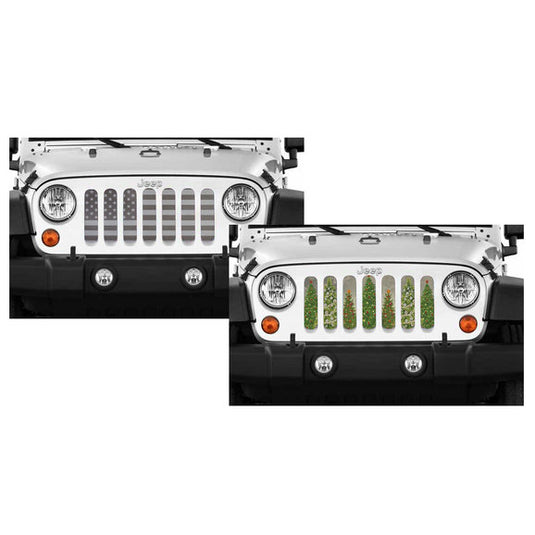 Under The Sun Inserts Dual Sided Grille Inserts for 07-18 Jeep Wrangler JK