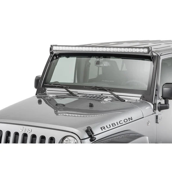 Load image into Gallery viewer, Quadratec LED Light Bar Windshield Pillar Mounting Brackets for 07-18 Jeep Wrangler JK
