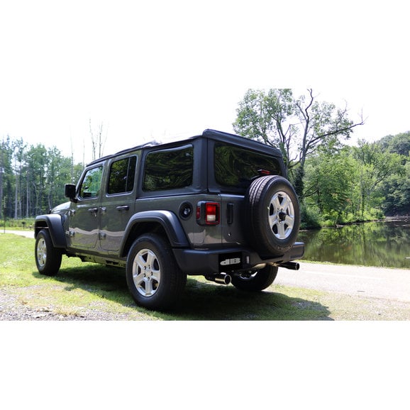 Load image into Gallery viewer, Corsa Performance 21016BLK dB Performance by Corsa Dual Rear Exit Axle Back Touring Exhaust for 18-24 Jeep Wrangler JL
